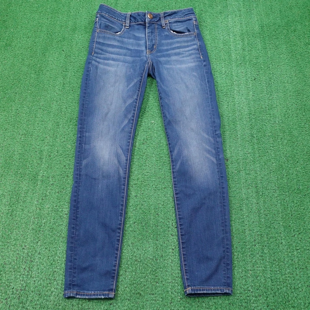 American Eagle Jeans‎ Womens 6 Jegging Super Stretch X Medium Wash 28x28